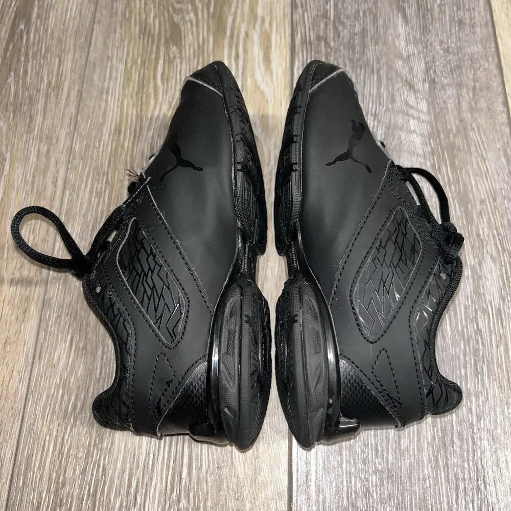 Puma Tazon 6 Fracture Youth US Size 12C All Black 191447-01 Sneaker Shoes